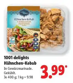 Lidl 1001 delights Hähnchen-Kebab Angebot