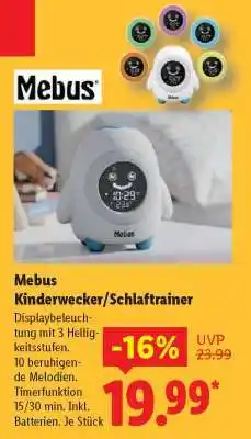 Lidl Mebus Kinderwecker/Schlaftrainer Angebot