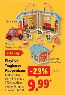 Lidl Playtive Tragbares Puppenhaus Angebot