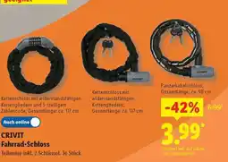 Lidl CRIVIT Fahrrad-Schloss Angebot