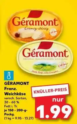 Kaufland GÉRAMONT Franz. Weichkäse Angebot