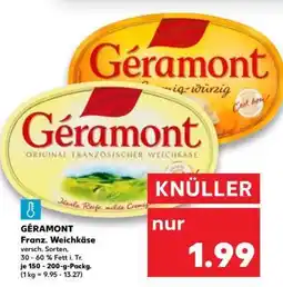 Kaufland GÉRAMONT Franz. Weichkäse Angebot