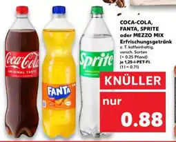 Kaufland Coca-Cola, Fanta, Sprite oder Mezzo Mix Angebot
