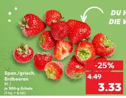 Kaufland Span./griech. Erdbeeren Angebot