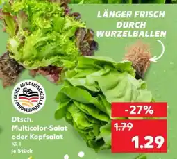 Kaufland Dtsch. Multicolor-Salat oder Kopfsalat Angebot