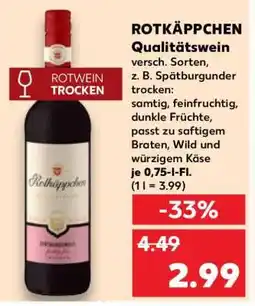 Kaufland ROTKÄPPCHEN Qualitätswein Angebot