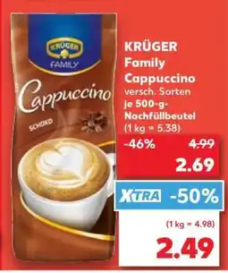Kaufland KRÜGER Family-Cappuccino Angebot
