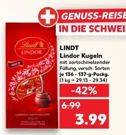 Kaufland LINDT Lindor Kugeln Angebot