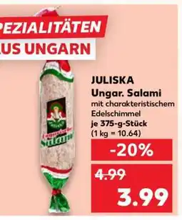 Kaufland JULISKA Ungar. Salami Angebot