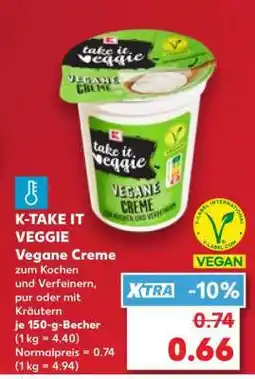 Kaufland K-TAKE IT VEGGIE Vegane Creme Angebot