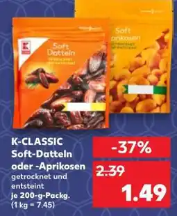 Kaufland K-CLASSIC Soft- Datteln oder -Aprikosen Angebot