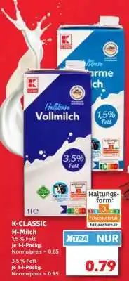 Kaufland K-CLASSIC H-Milch Angebot