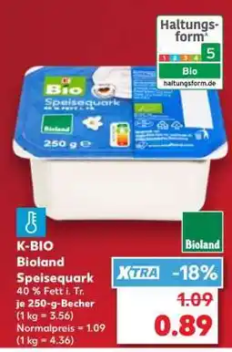 Kaufland K-BIO Bioland Speisequark Angebot