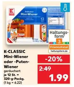 Kaufland K-CLASSIC Mini-Wiener oder -Puten-Wiener Angebot