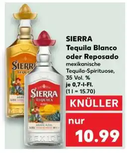 Kaufland Sierra Tequila Blanco oder Reposado Angebot