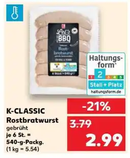 Kaufland K-CLASSIC Rostbratwurst Angebot