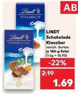 Kaufland LINDT Schokolade Klassiker Angebot