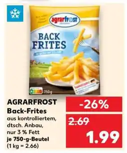 Kaufland AGRARFROST Back-Frites Angebot