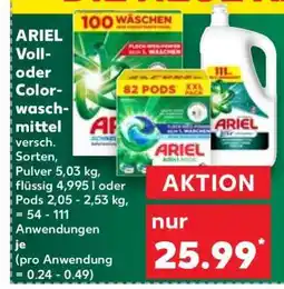 Kaufland ARIEL Voll- oder Colorwaschmittel Angebot