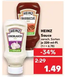 Kaufland HEINZ Sauce Angebot