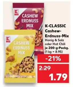 Kaufland K-CLASSIC Cashew- Erdnuss-Mix Angebot