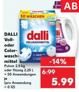 Kaufland DALLI Voll- oder Colorwaschmittel Angebot
