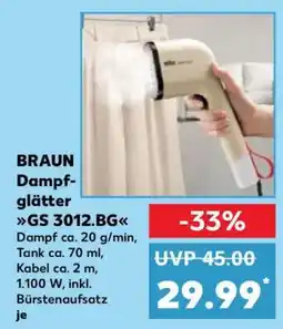 Kaufland BRAUN Dampfglätter GS 3012.BG Angebot