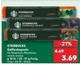 Kaufland STARBUCKS Kaffeekapseln Angebot