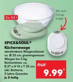 Kaufland SPICE&SOUL Küchenwaage Angebot