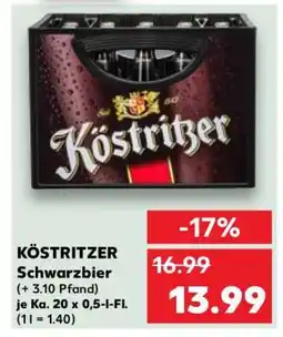 Kaufland KÖSTRITZER Schwarzbier° Angebot
