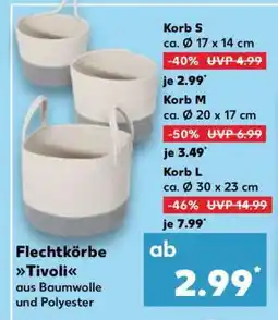 Kaufland Flechtkörbe Tivoli Angebot