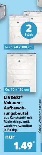 Kaufland LIV&BO Vakuum-Aufbewahrungsbeutel Angebot