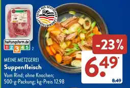 Aldi Süd MEINE METZGEREI Suppenfleisch Angebot