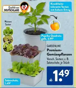 Aldi Süd GARDENLINE Premium-Gemüsepflanzen Angebot