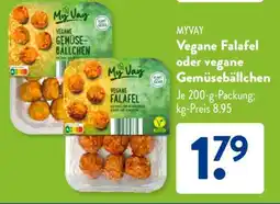 Aldi Süd MYVAY Vegane Falafel oder vegane Gemüsebällchen Angebot