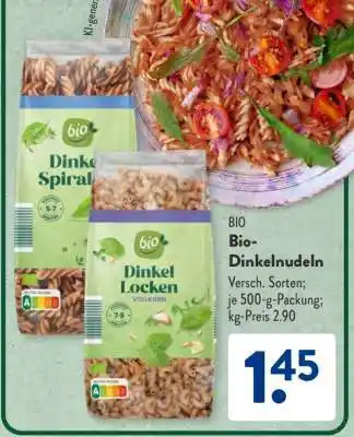 Aldi Süd Bio-Dinkelnudeln Angebot