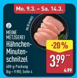 Aldi Nord Hähnchen-Minuten-schnitzel Angebot