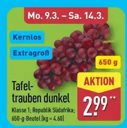 Aldi Nord Tafeltrauben dunkel Angebot