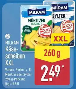 Aldi Nord MILRAM Käsescheiben XXL Angebot