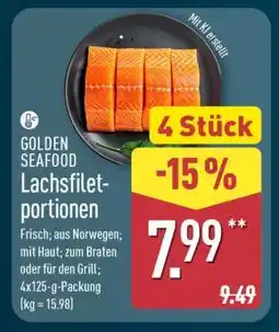 Aldi Nord GOLDEN SEAFOOD Lachsfiletportionen Angebot
