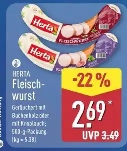 Aldi Nord HERTA Fleischwurst Angebot