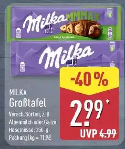 Aldi Nord MILKA Großtafel Angebot