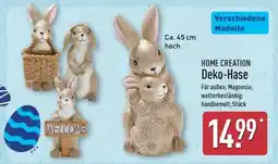 Aldi Nord HOME CREATION Deko-Hase Angebot