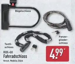 Aldi Nord RIDE+GO Fahrradschloss Angebot