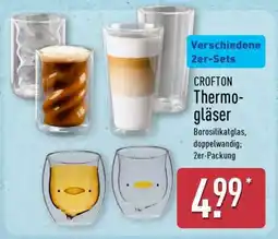 Aldi Nord CROFTON Thermogläser Angebot