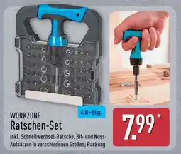 Aldi Nord WORKZONE Ratschen-Set Angebot