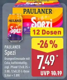 Aldi Nord Paulaner Spezi Angebot