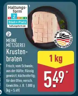 Aldi Nord MEINE METZGEREI Krustenbraten Angebot