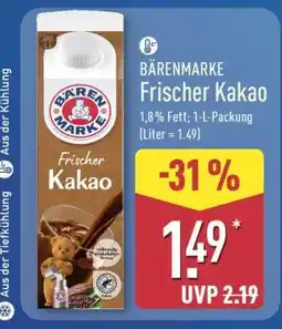 Aldi Nord Bärenmarke Frischer Kakao Angebot