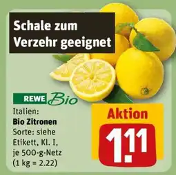 REWE Bio-Zitronen Angebot